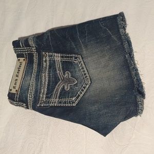 Rock Revival mid rise curvy cut off denim shorts